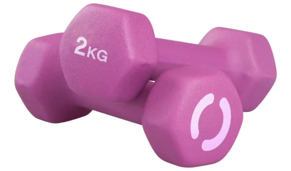 Opti Neoprene Dumbbell Set - 2 x 2kg