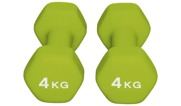 Opti Neoprene Dumbbell Set - 2 x 4kg - Image 2