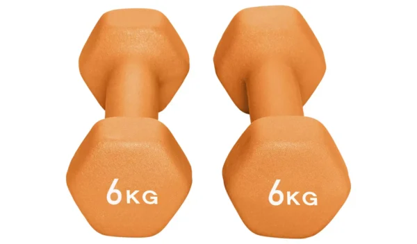 Opti Neoprene Dumbbell Set – 2 x 6kg - Image 2