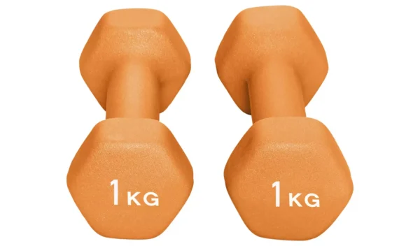 Opti Neoprene Dumbbell Set - 2 x 1kg - Image 2